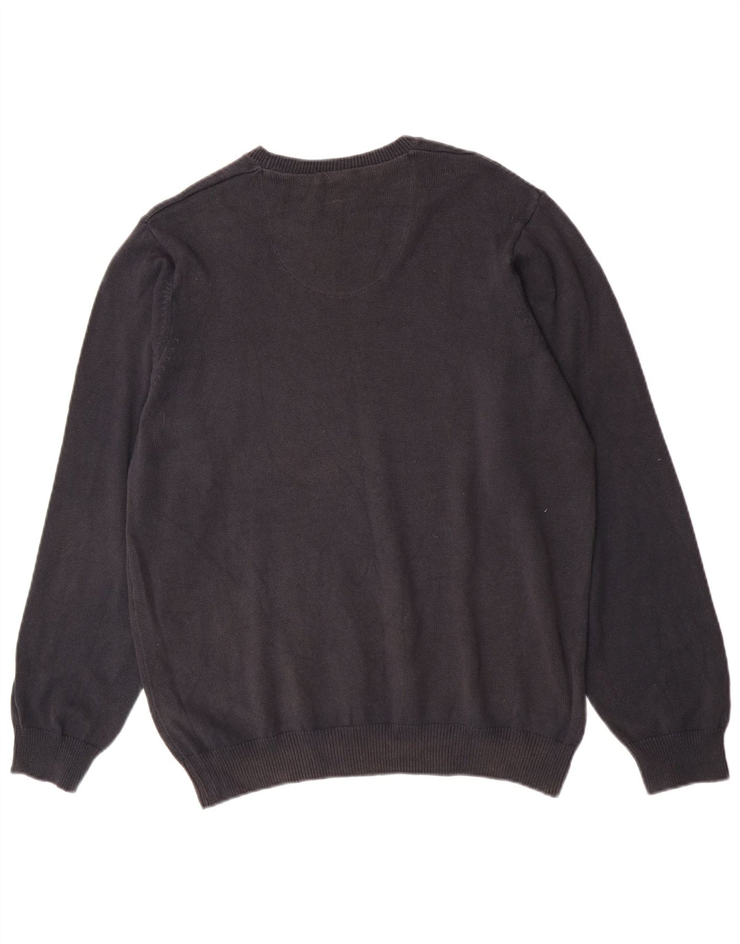Suéter masculino Marks & Spencer Blue Harbor com gola redonda grande azul marinho