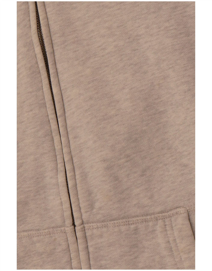 JACK WILLS Suéter masculino com capuz e zíper pequeno algodão cinza