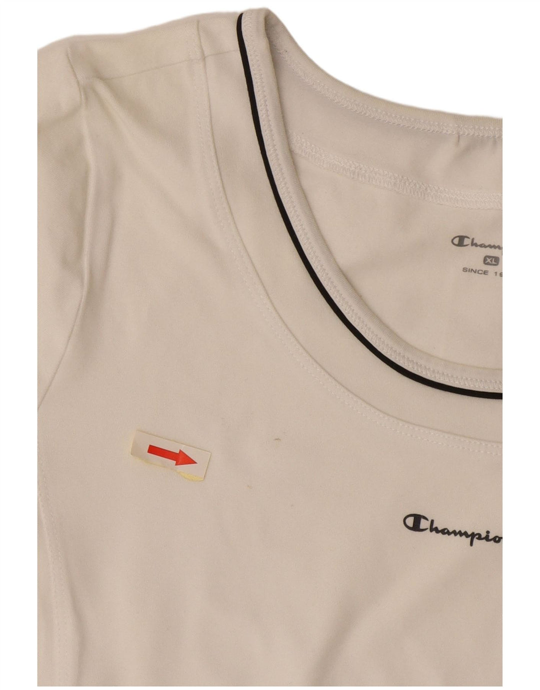 Camiseta feminina Champion UK 18 XL algodão branco