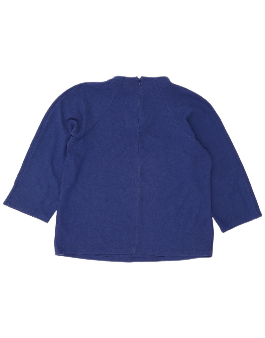 Top feminino Marks & Spencer manga 3/4 Reino Unido 16 grande azul poliéster