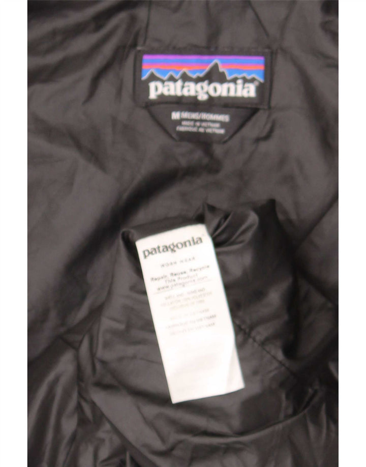 Patagonia Colete Masculino Acolchoado Médio Poliéster Preto