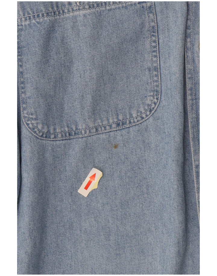 Camisa jeans masculina Wampum azul médio