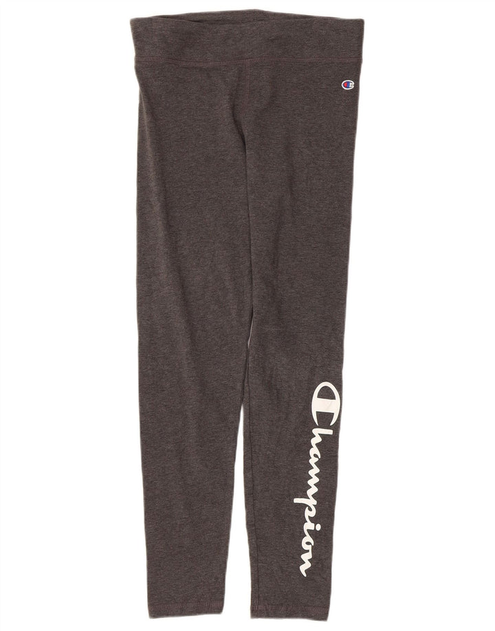 Leggings estampadas femininas Champion UK 14 grande algodão cinza
