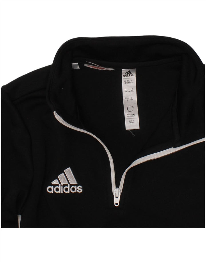 ADIDAS Boys Aeroready Graphic Pullover Treino Top 5-6 Anos Preto
