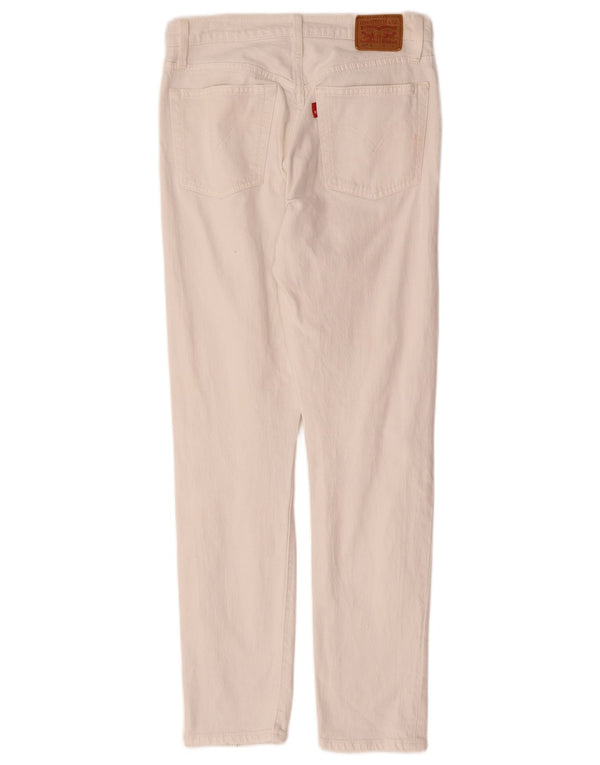 Levi's Boys 501 Straight Jeans 13-14 Anos W26 L30 Algodão Branco