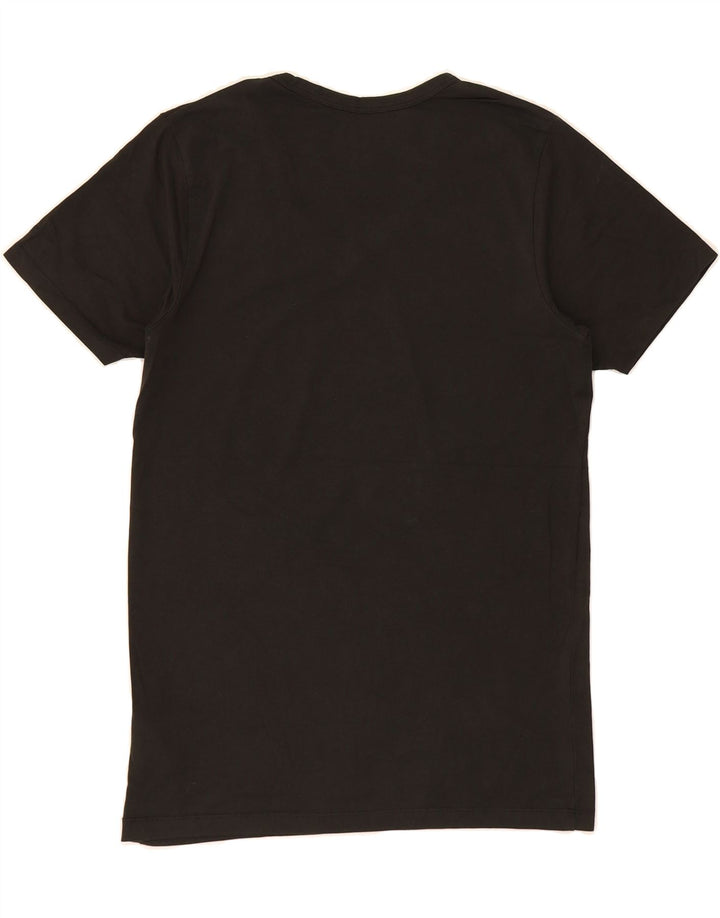 JACK & JONES Mens T-Shirt Top Small Black Cotton Vintage Jack & Jones and Second-Hand Jack & Jones from Messina Hembry 