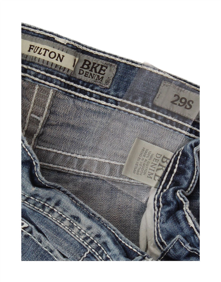 Calça jeans feminina BKE Fulton Bootcut W29 L29 azul algodão