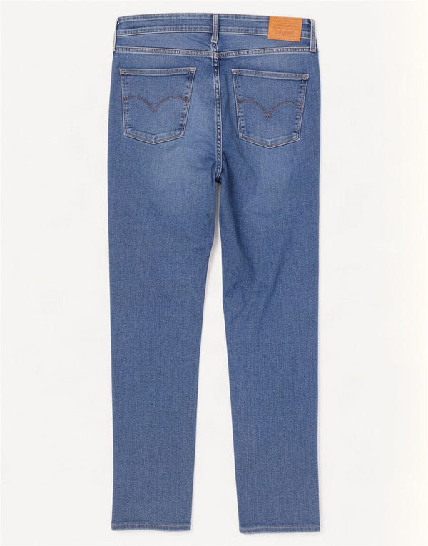Calça Jeans Levis Feminina 721 Crop High Rise Skinny W31 L26 Azul Algodão