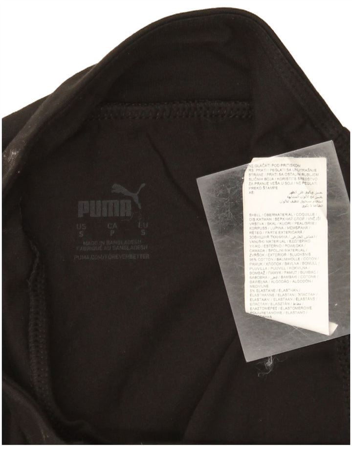 Leggings Puma Feminino UK 8 Pequeno Algodão Preto