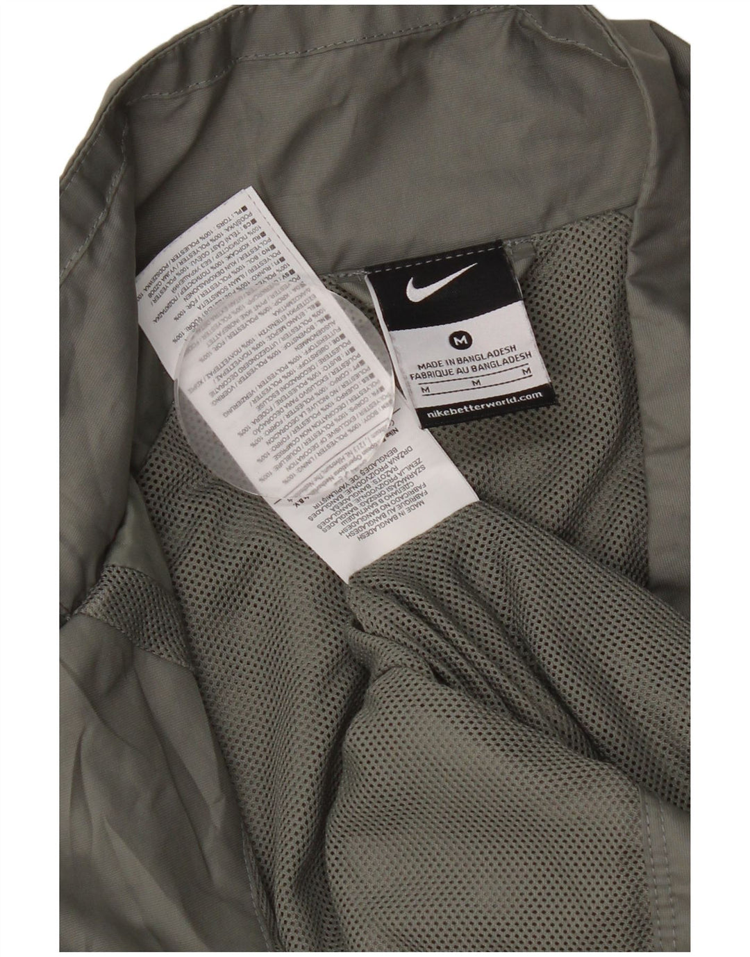 Nike Mens Treino Top Jacket Médio Cinza Poliéster Esportes