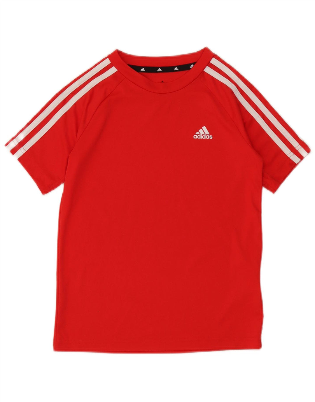 Camiseta Adidas Boys Aeroready Top 9-10 Anos Poliéster Vermelho