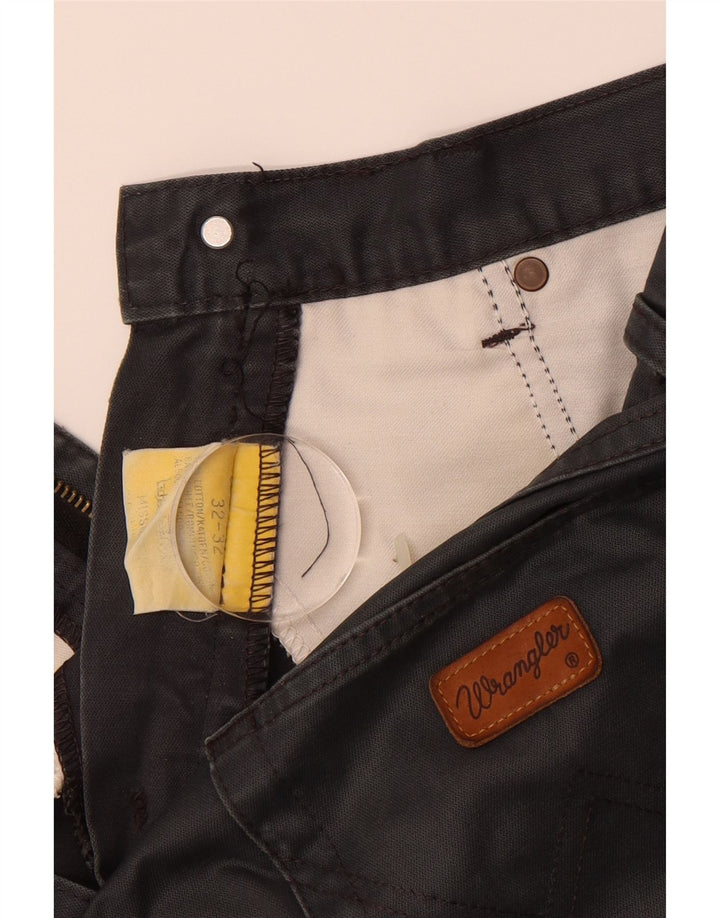 Calça casual reta masculina WRANGLER W32 L32 algodão cinza