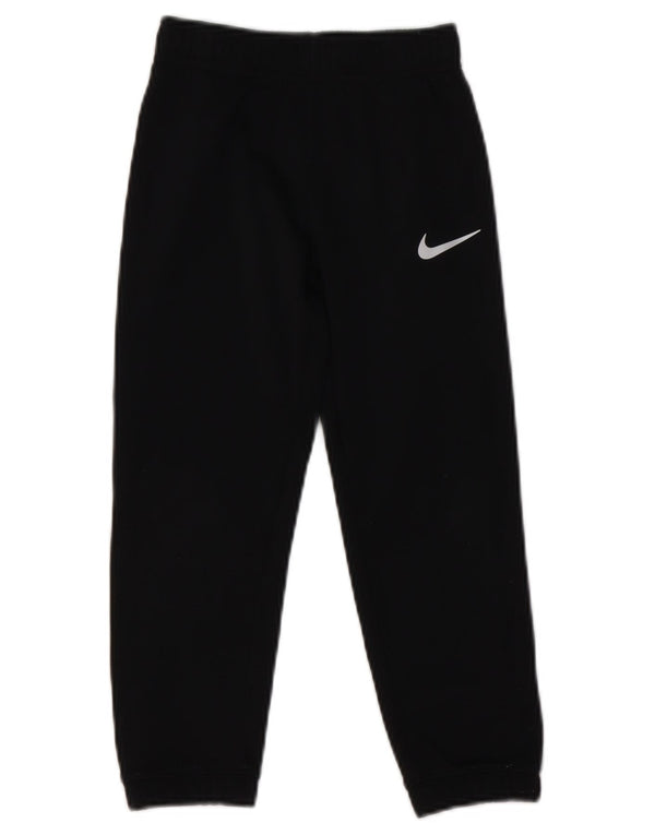 Nike Boys Therma-Fit Tracksuit Trousers Joggers 5-6 Years Medium Black