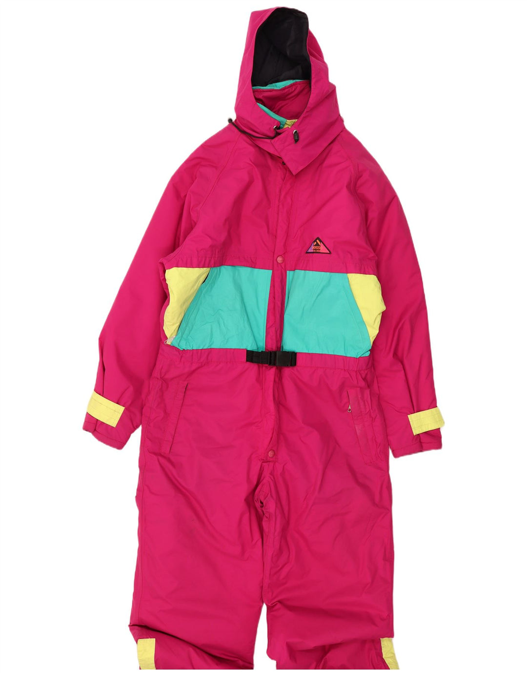 Macacão masculino de esqui com capuz Aesse XL rosa colorblock