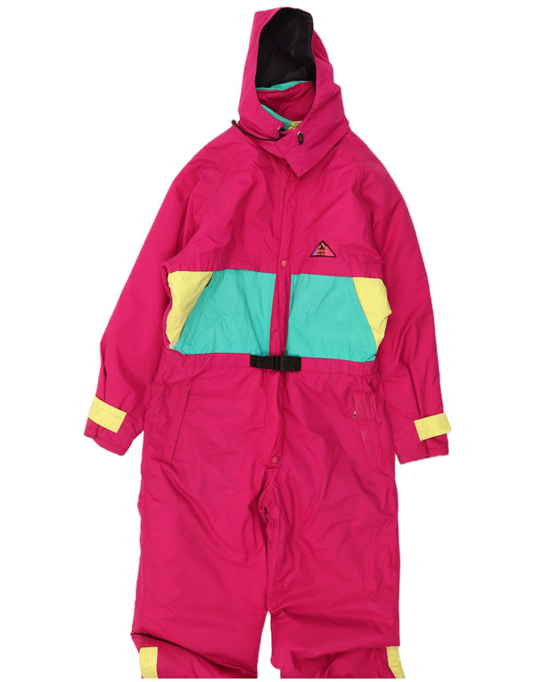 Macacão masculino de esqui com capuz Aesse XL rosa colorblock