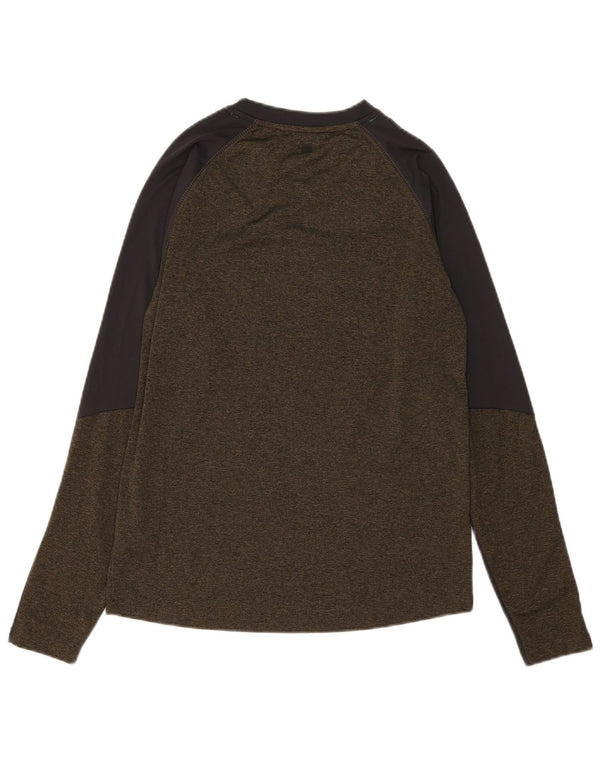 Mountain Warehouse Mens Top Manga Longa Pequenos Esportes Colorblock Verde