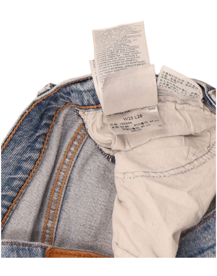 Calça jeans feminina Levi's Wedgie Straight W25 L28 azul algodão