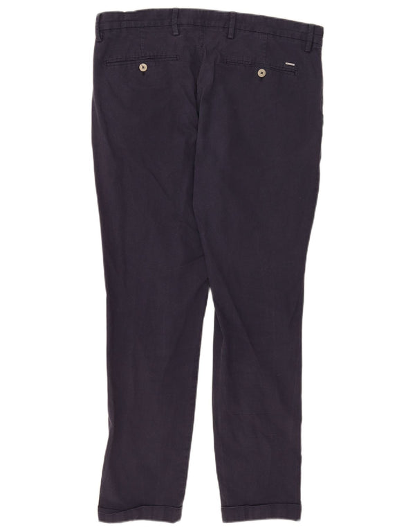 Calça Chino Masculina Slim Fit Massimo Dutti EU 42 Grande W32 L28 Azul Marinho