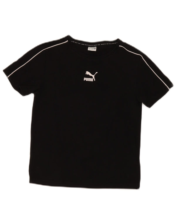 Camiseta Puma Menino Top 9-10 Anos XS Preto Algodão