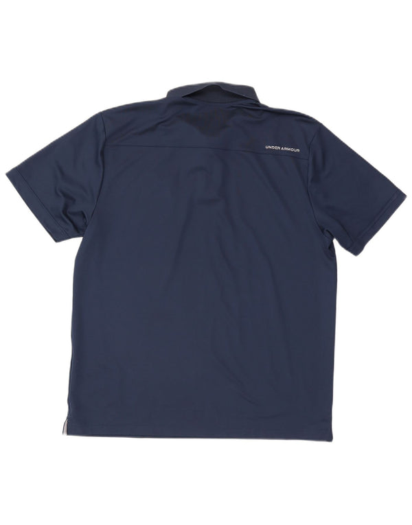 Camisa polo masculina Under Armour Heat Gear grande azul marinho
