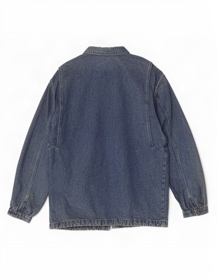Casaco jeans masculino Vitamina UK 40 grande algodão azul
