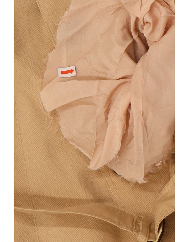 Casaco impermeável masculino vintage UK 36 pequeno bege