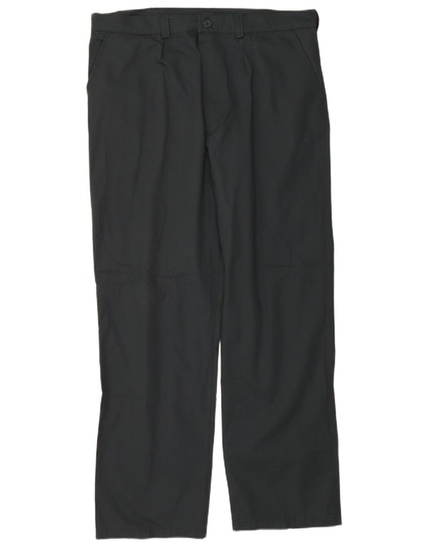 Calças Chino retas masculinas Dickies W40 L30 poliéster verde