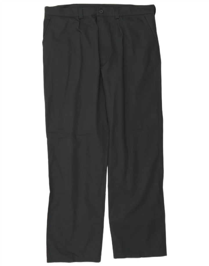 Calças Chino retas masculinas Dickies W40 L30 poliéster verde