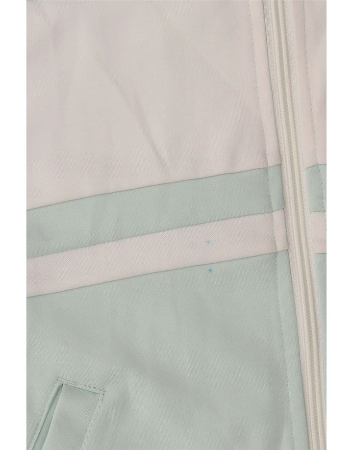 Jaqueta feminina DIADORA UK 16 grande bloco colorido turquesa