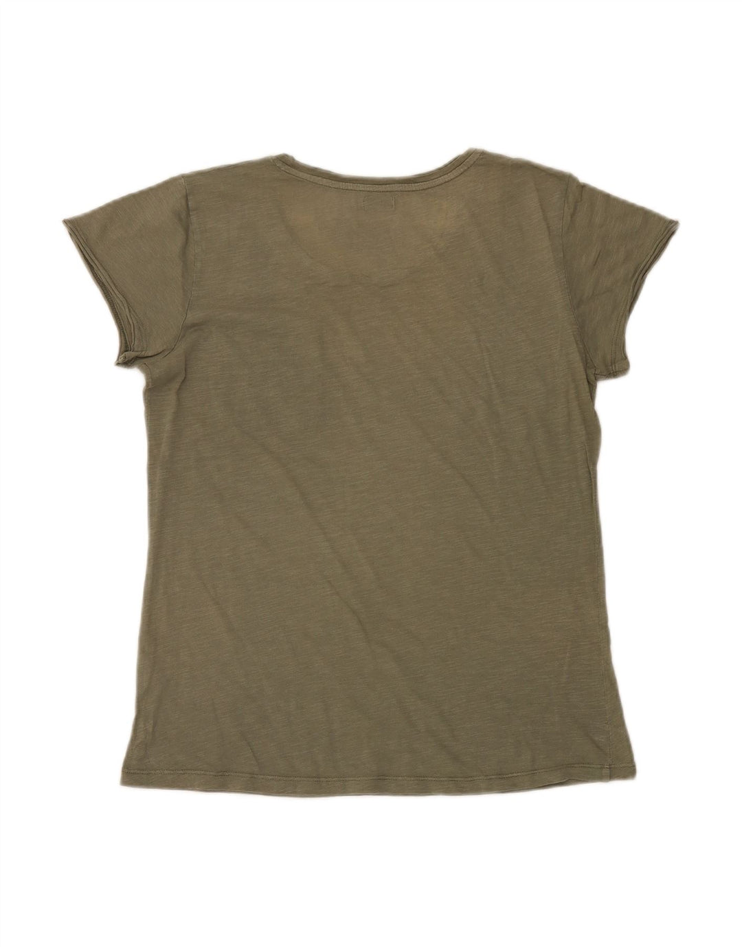 Camiseta feminina Avirex UK 18 XL algodão cáqui