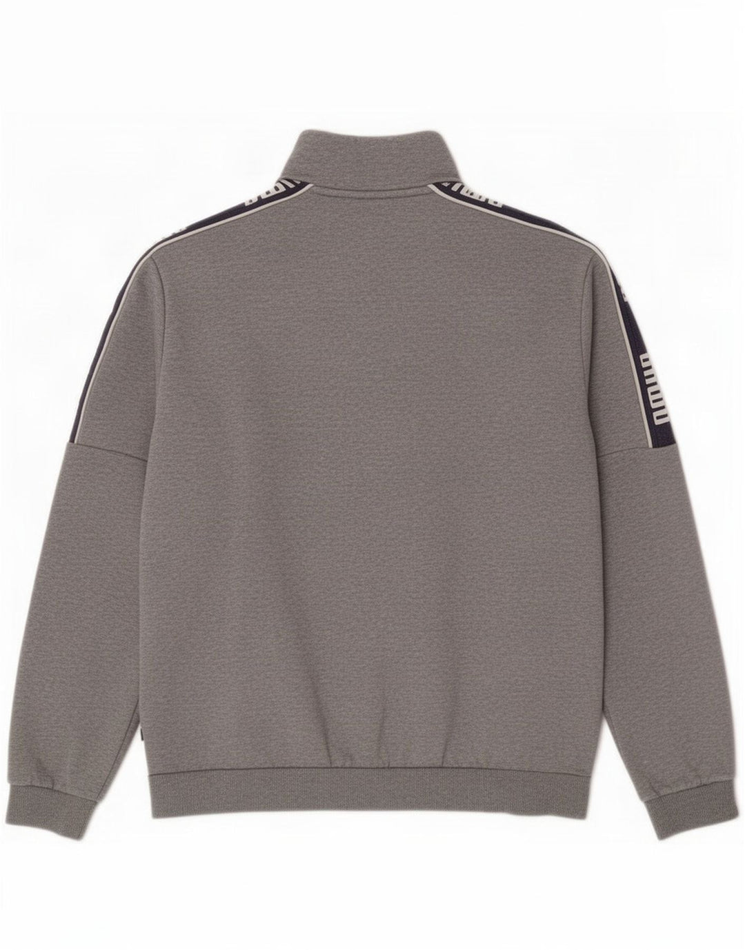 Jaqueta masculina Puma Graphic Tracksuit Top cinza médio algodão colorblock