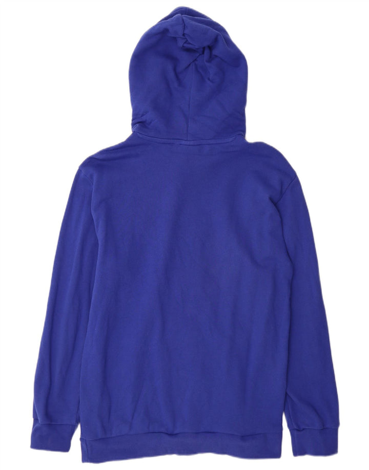 Adidas Mens Graphic Hoodie Jumper Médio Algodão Azul