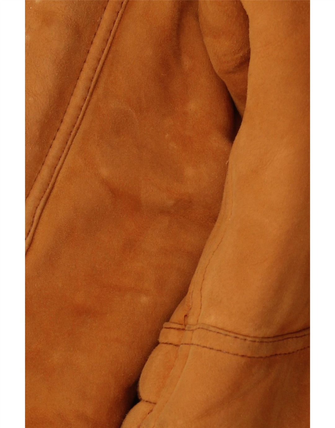 Jaqueta masculina VINTAGE Shearling UK 40 grande marrom