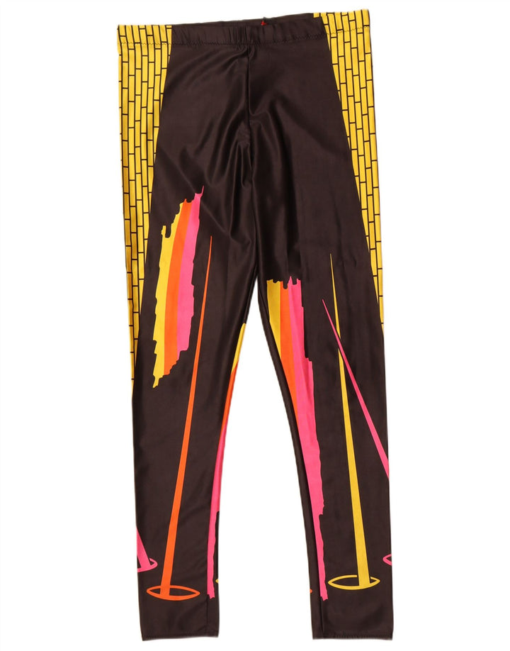 Leggings femininas vintage UK 14 poliamida colorblock média multicolorida