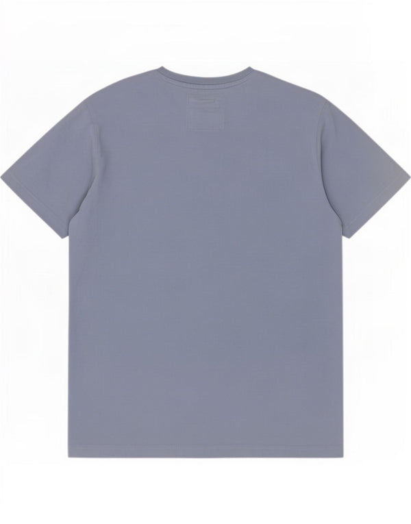 Camiseta masculina Crew Clothing Top algodão azul médio