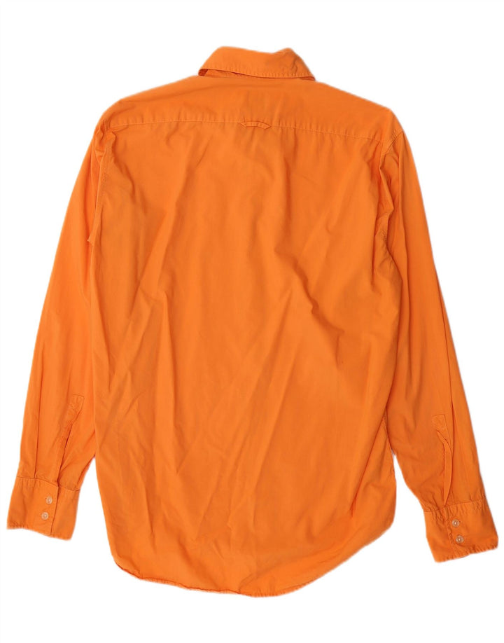 Camisa masculina HUGO BOSS pequena laranja algodão