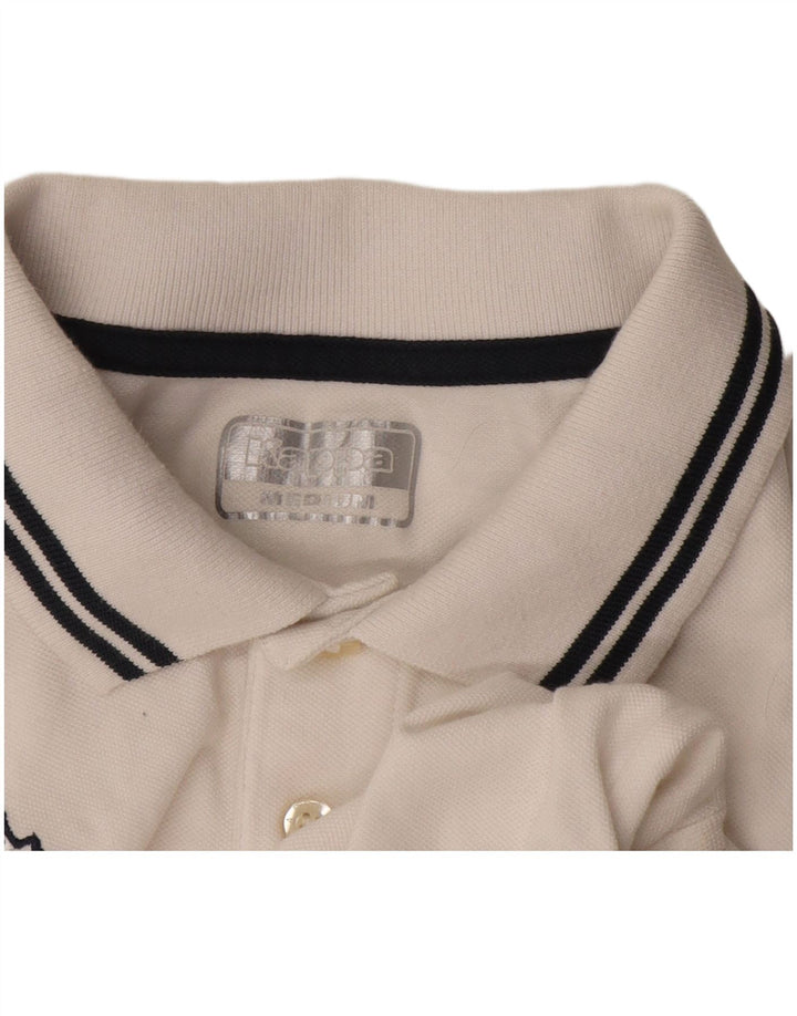 Camisa polo masculina Kappa médio branco