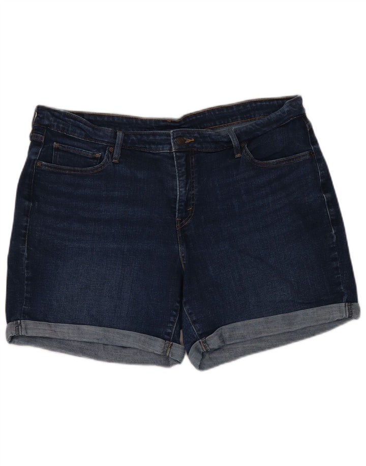 Shorts jeans feminino LEVI'S US 20 3XL W40 algodão azul marinho