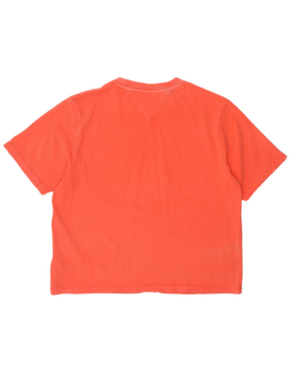 Tommy Hilfiger Camiseta Feminina Crop Graphic Top Médio Algodão Rosa
