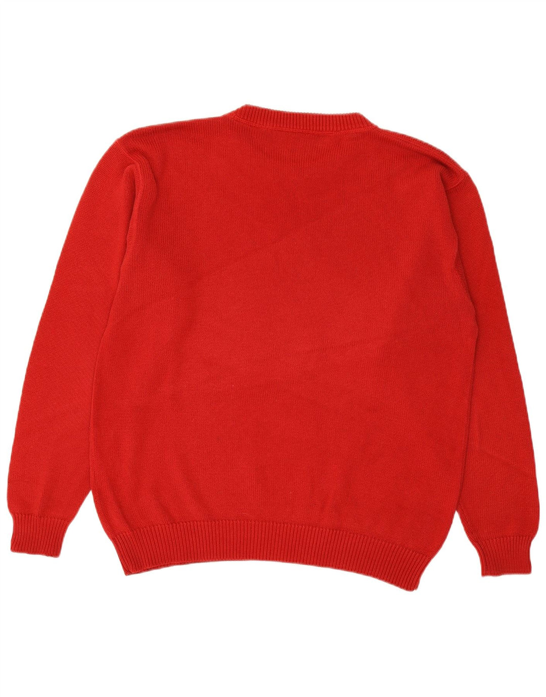 Suéter masculino VINTAGE com gola redonda IT 48 algodão vermelho médio