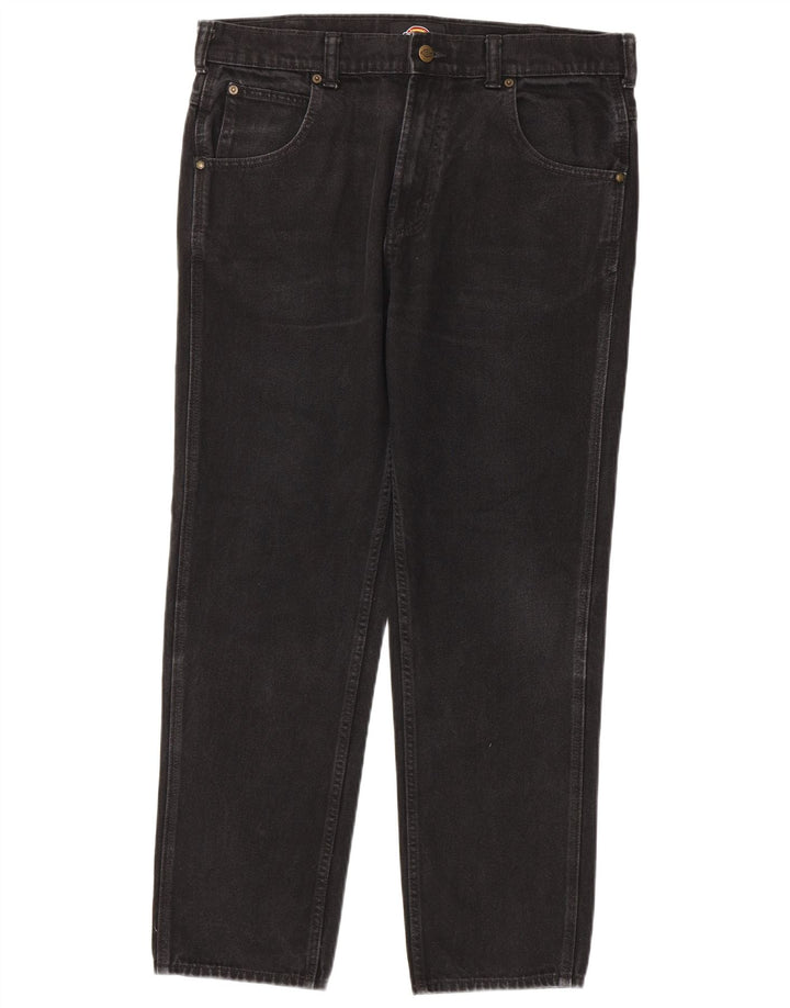 Calça jeans reta masculina Dickies W32 L30 algodão preto