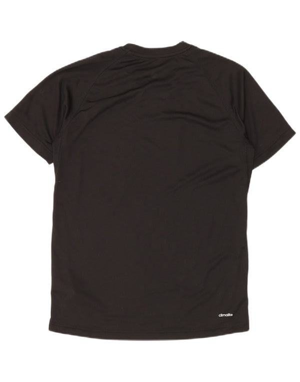 Adidas Mens Climalite Camiseta Top Médio Poliéster Preto
