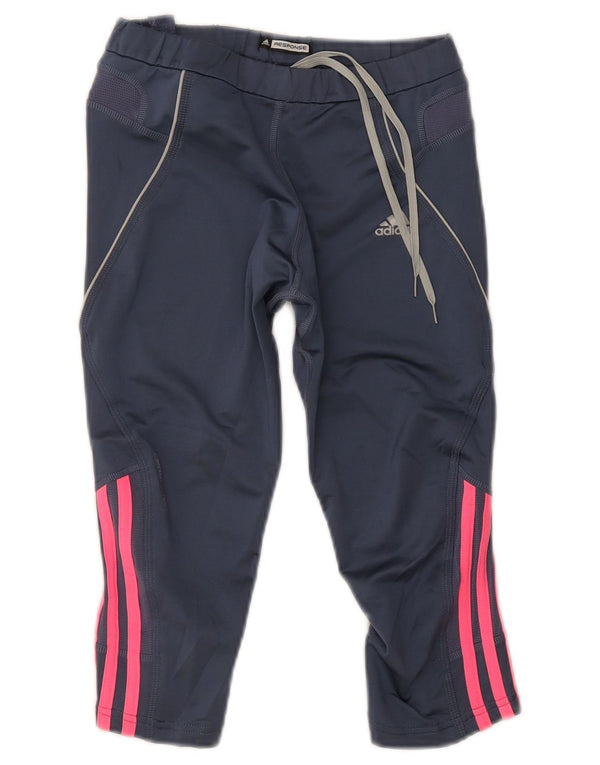 Leggings Adidas Response Capri UK 12 Médio Azul Marinho Poliéster
