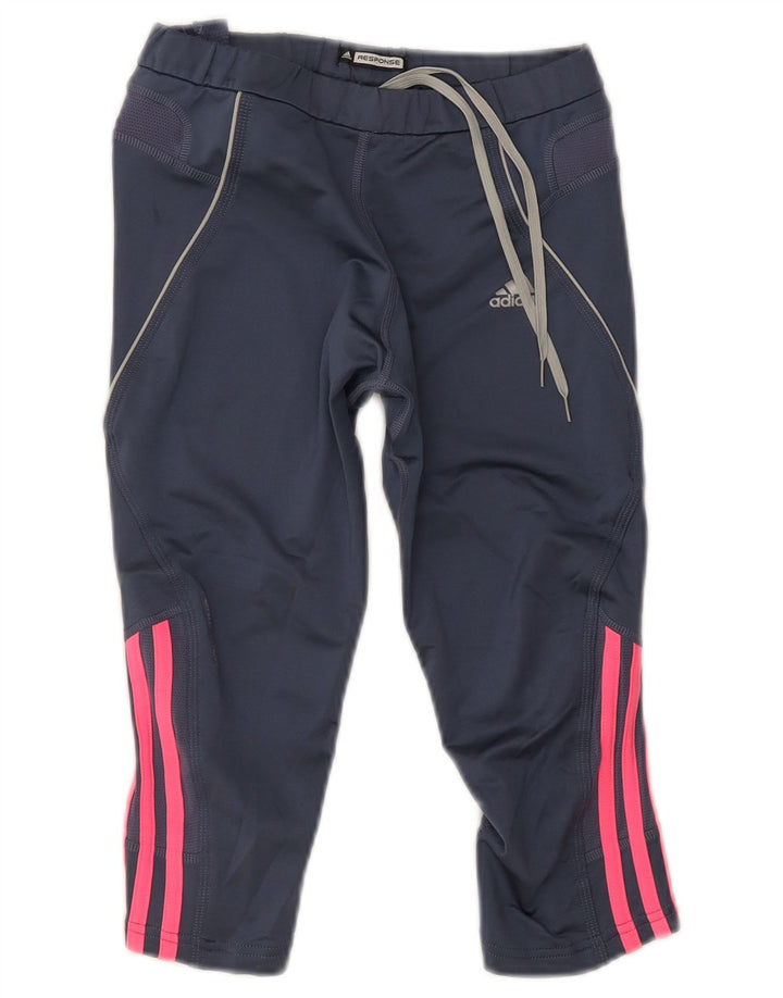 Leggings Adidas Response Capri UK 12 Médio Azul Marinho Poliéster