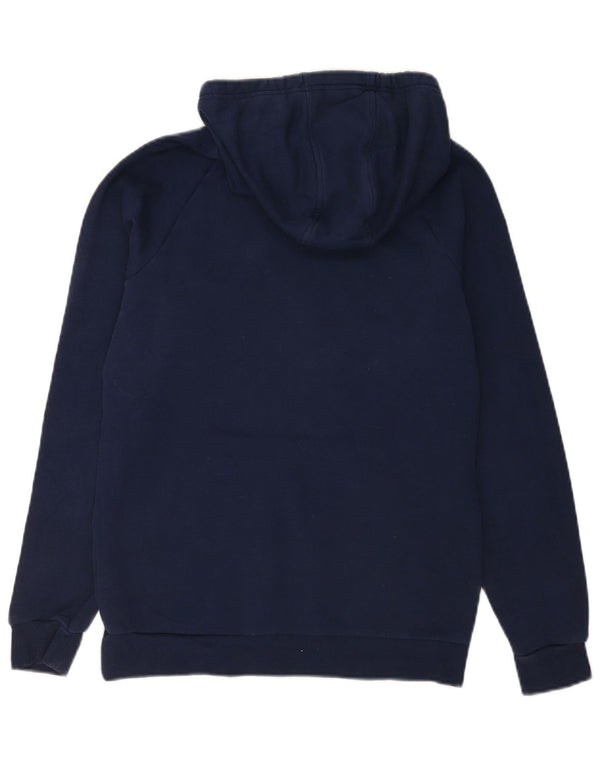 Under Armour masculino gráfico moletom com capuz pequeno algodão azul marinho