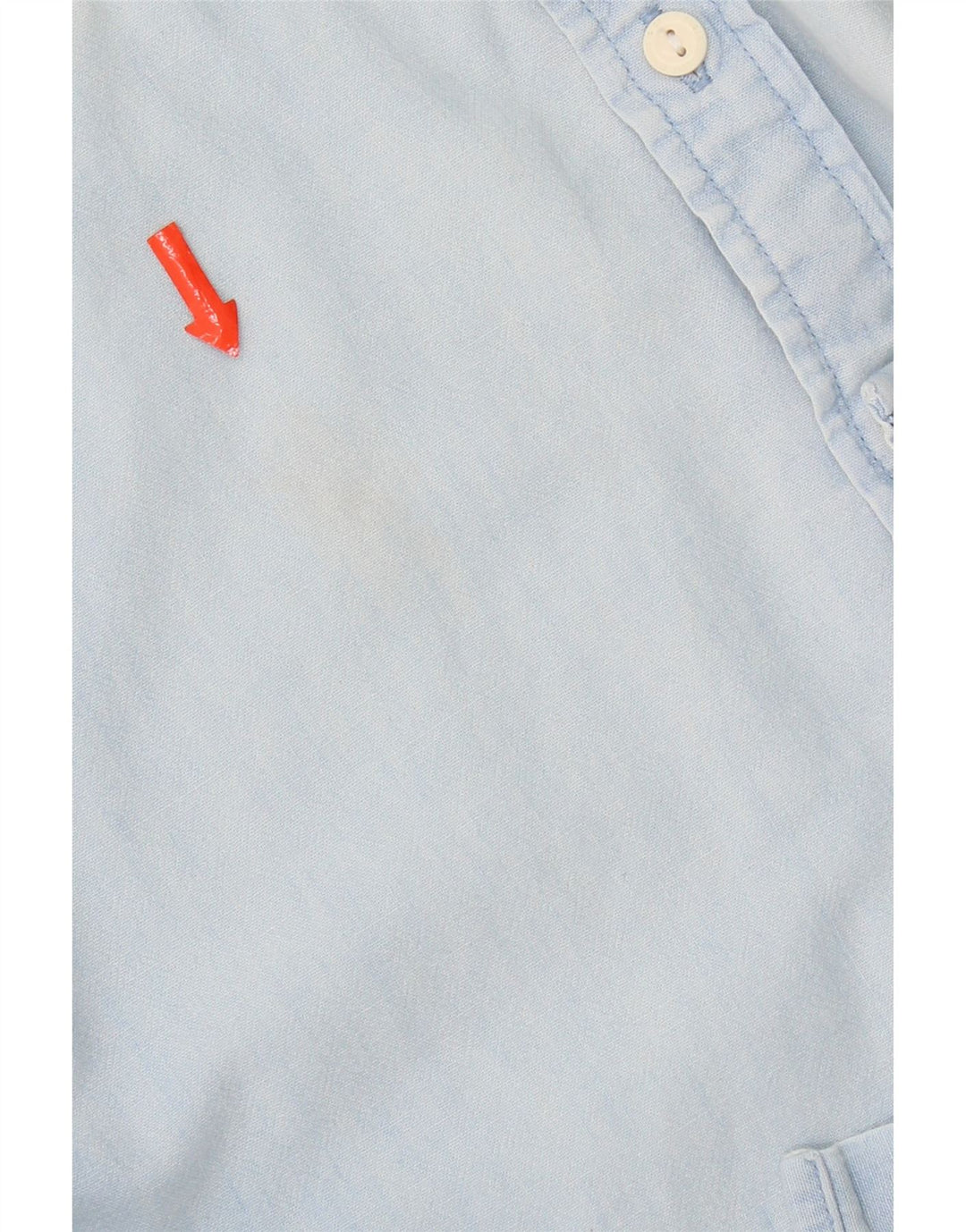 Camisa jeans masculina Levi's de algodão azul médio