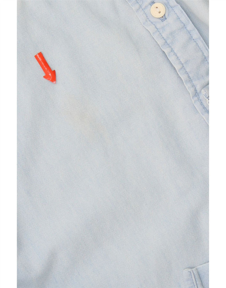 Camisa jeans masculina Levi's de algodão azul médio