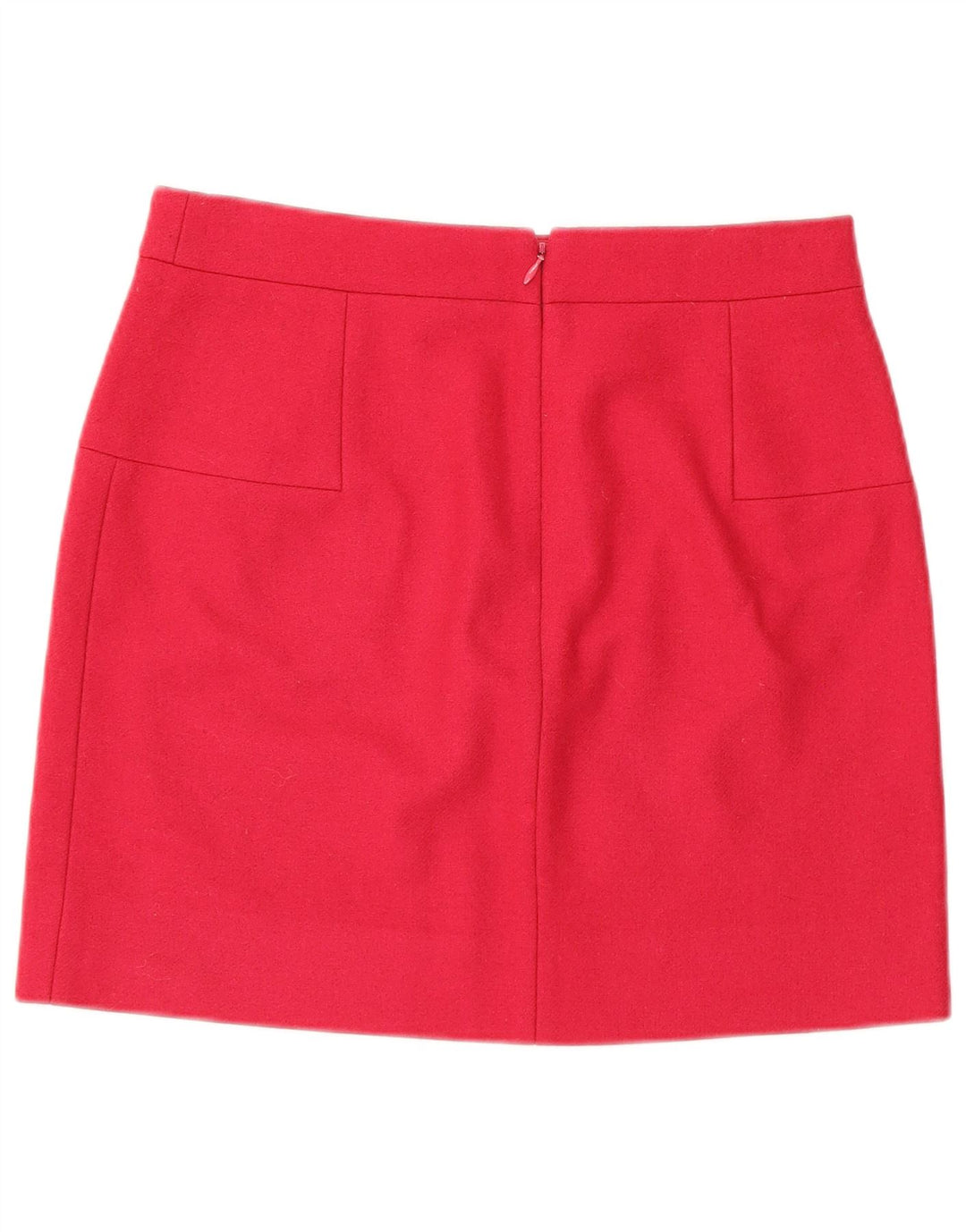 Minissaia feminina J. Crew EUA 2 XS W28 lã rosa
