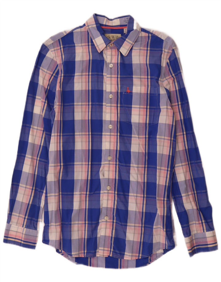 Camisa masculina Jack Wills XS azul xadrez algodão