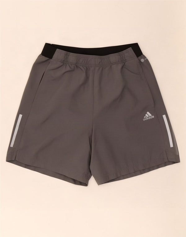 Adidas Mens Aeroready Sport Shorts Grande Cinza Colorblock Poliéster